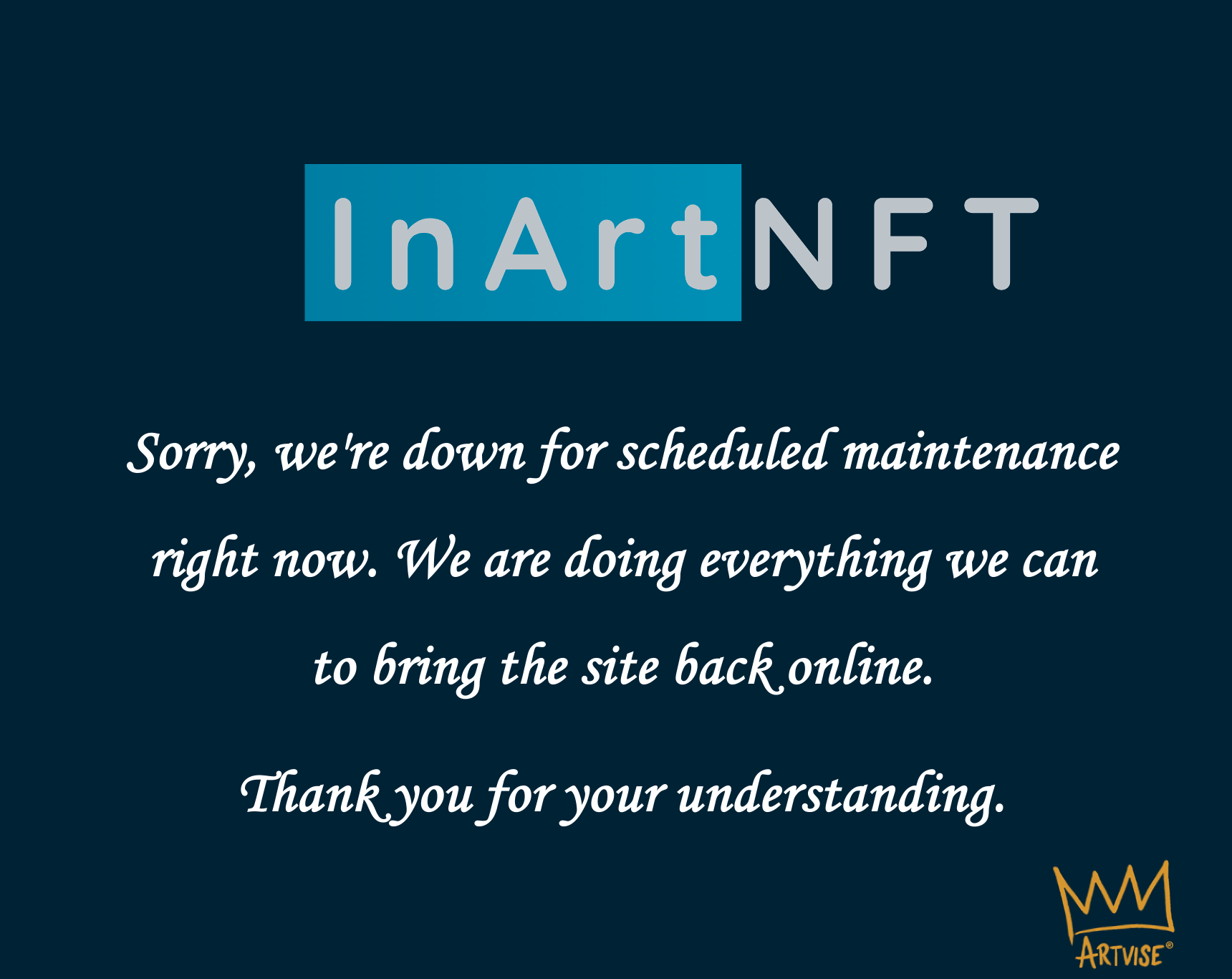 Sorry, we're down for scheduled maintenance right now. We are doing everything we can to bring the site back online. Thank you for your understanding.
